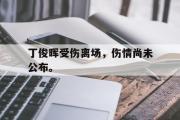 haha体育官网首页-丁俊晖受伤离场，伤情尚未公布。